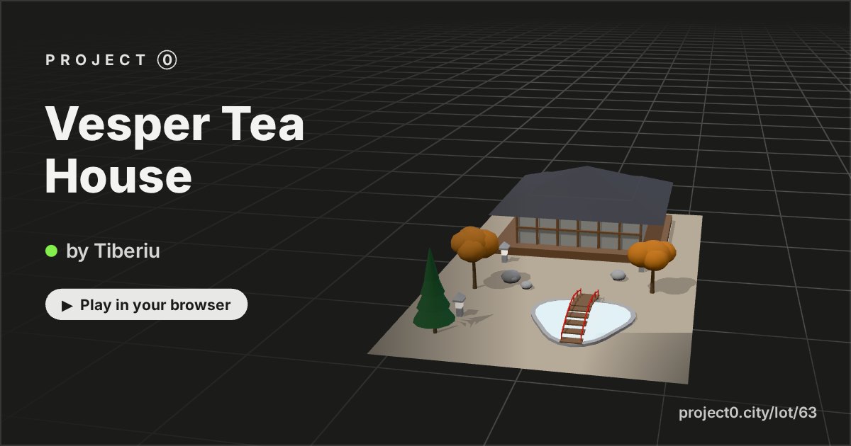 Vesper Tea House, a game by Tiberiu in Project 0
