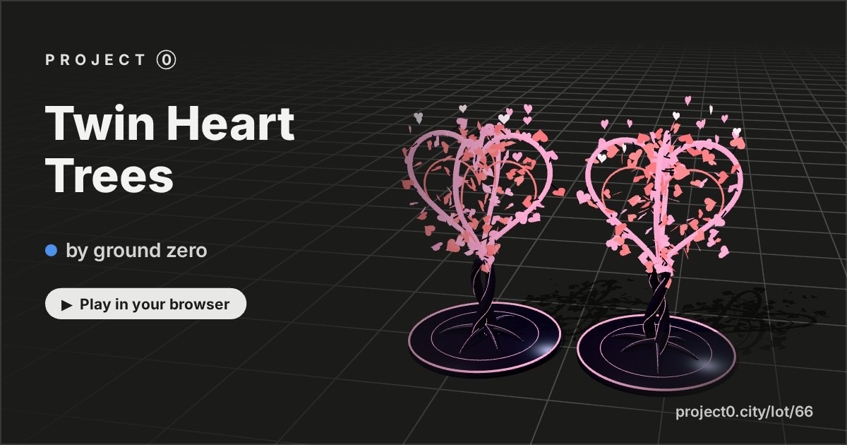 Twin Heart Trees, a game by ground zero in Project 0