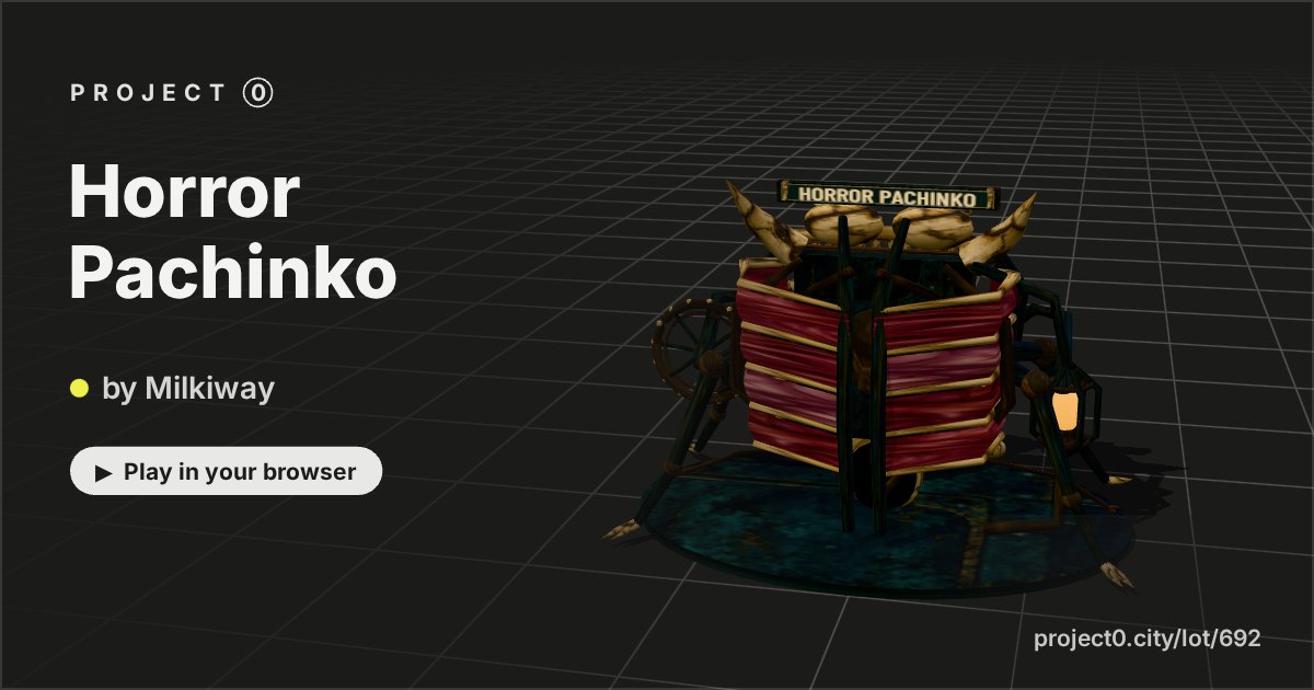 Horror Pachinko, a game by Milkiway in Project 0