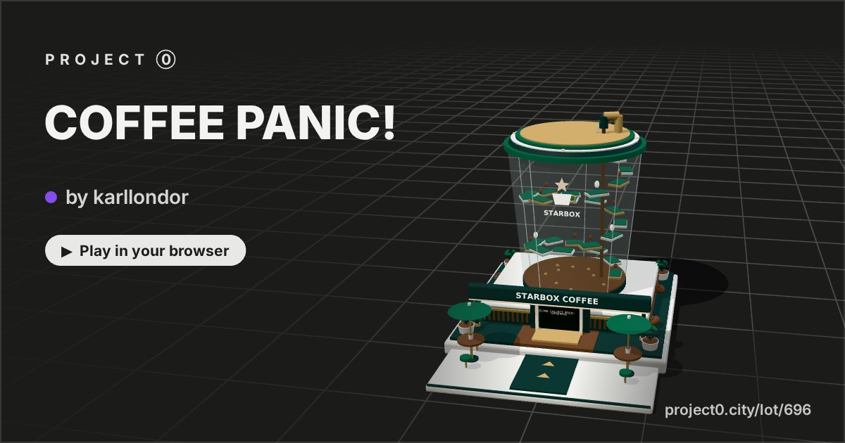 COFFEE PANIC!, a game by karllondor in Project 0