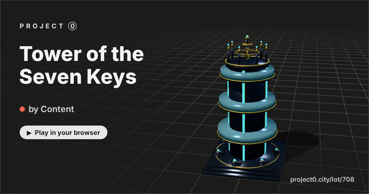 Tower of the Seven Keys, a game by Content in Project 0