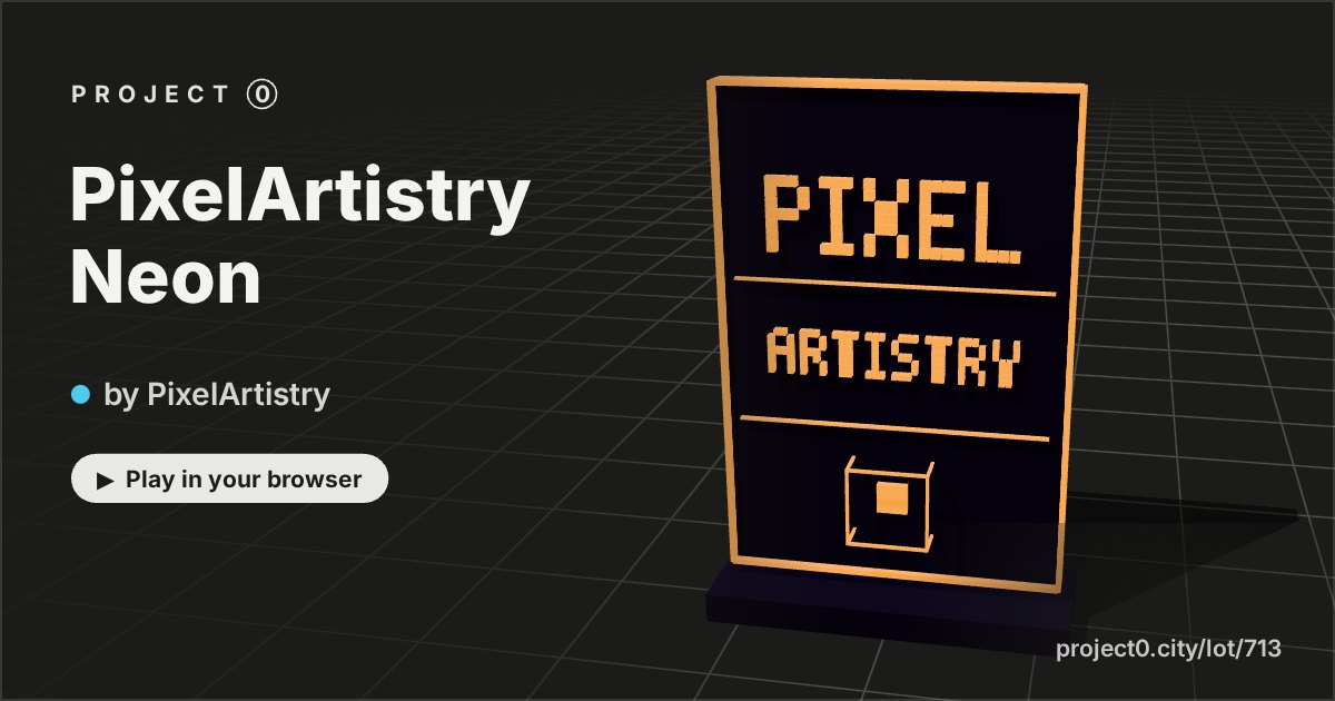PixelArtistry Neon, a game by PixelArtistry in Project 0