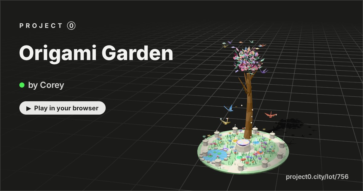 Origami Garden, a game by Corey in Project 0
