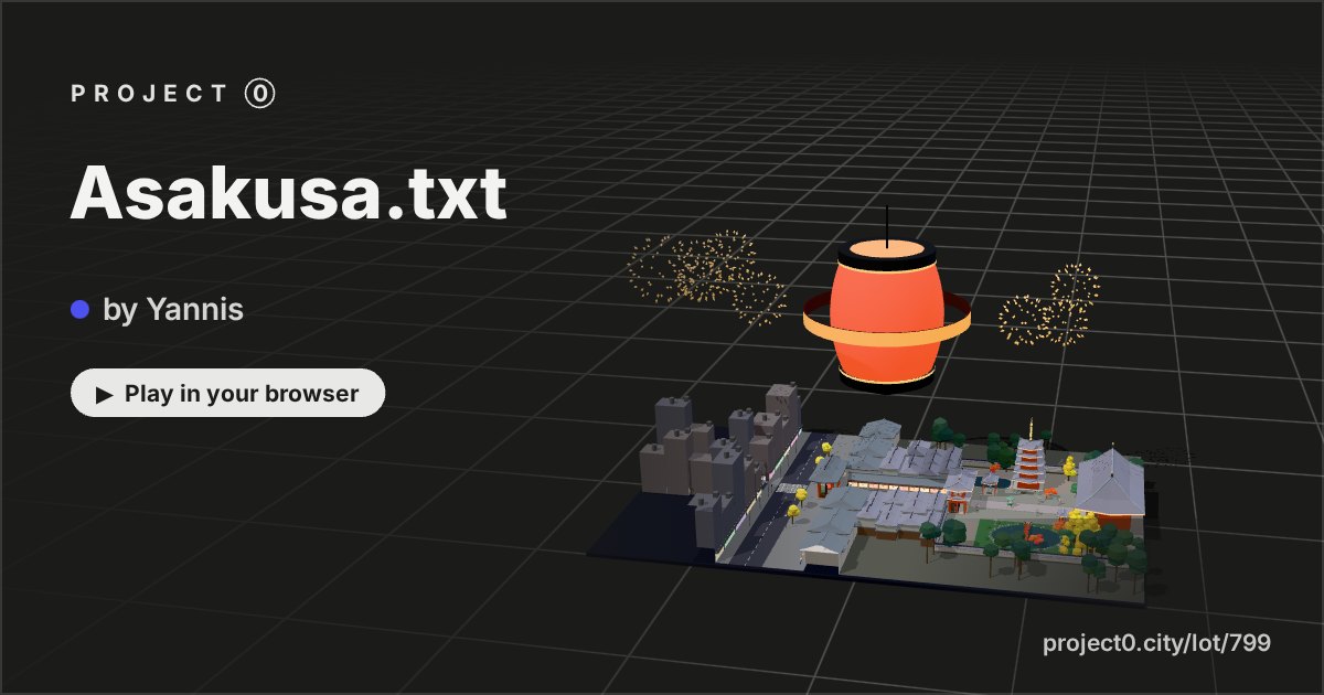 Asakusa.txt, a game by Yannis in Project 0