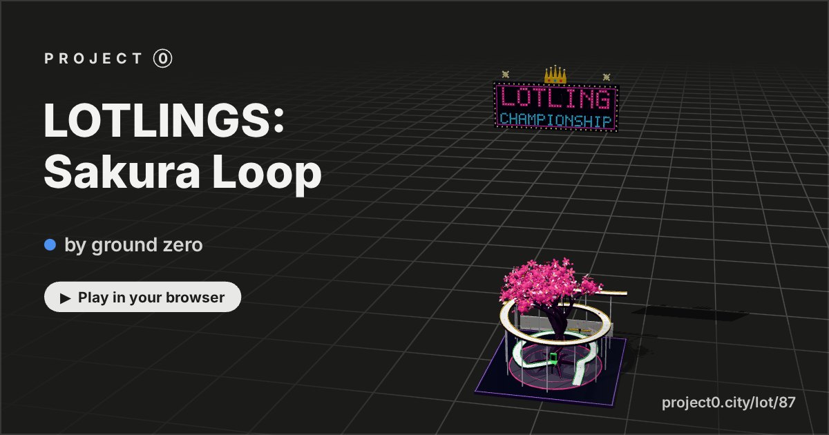 LOTLINGS: Sakura Loop, a game by ground zero in Project 0