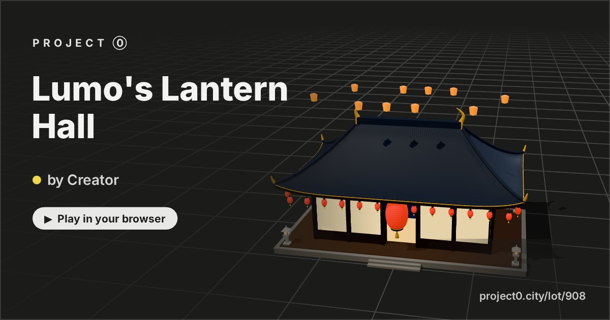 Lumo's Lantern Hall, a game by Creator in Project 0