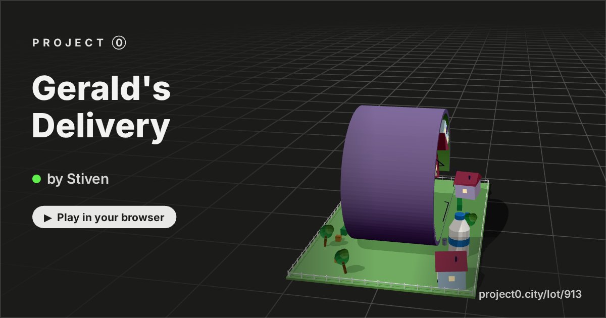 Gerald's Delivery, a game by Stiven in Project 0