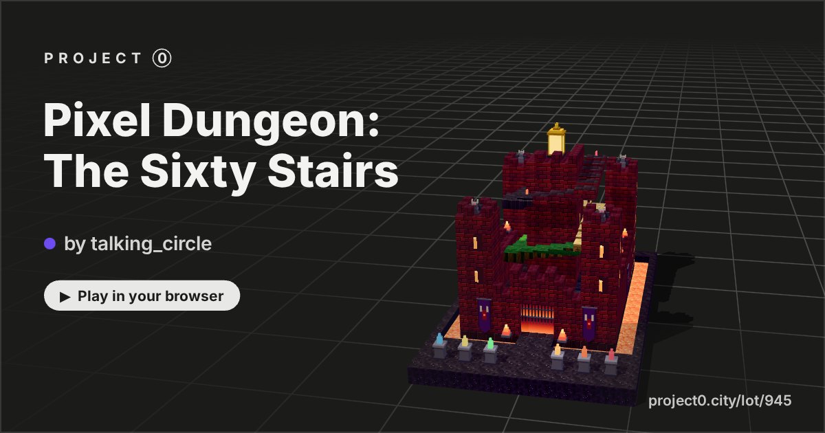 Pixel Dungeon: The Sixty Stairs, a game by talking_circle in Project 0
