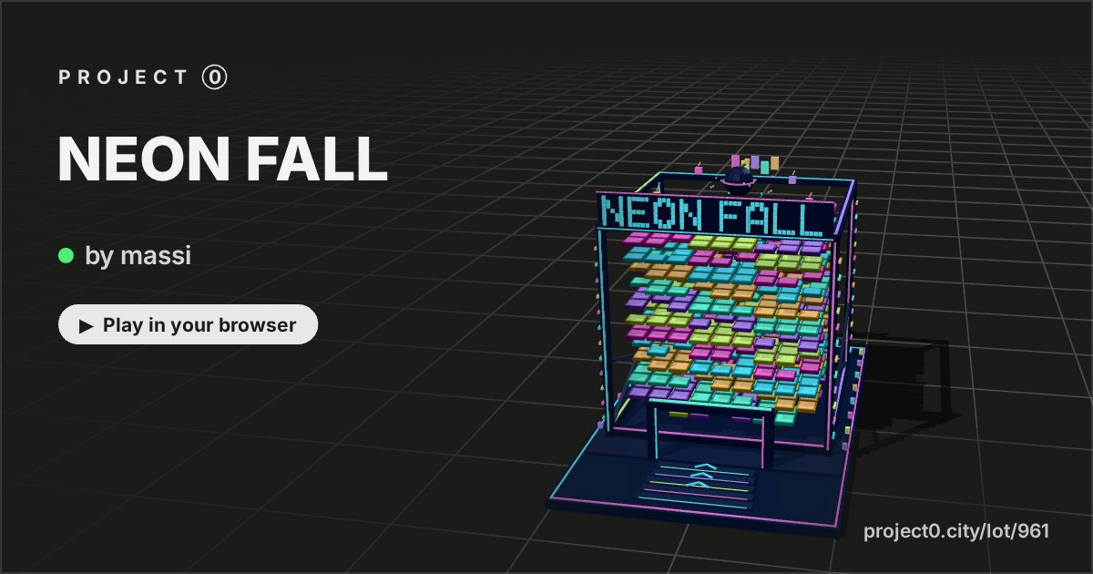 NEON FALL, a game by massi in Project 0