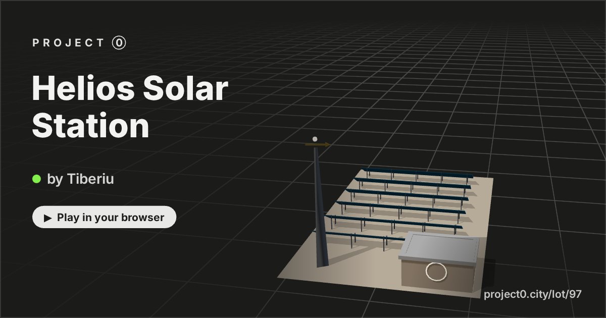 Helios Solar Station, a game by Tiberiu in Project 0