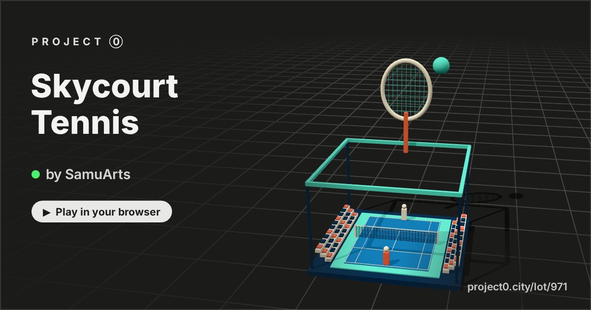 Skycourt Tennis, a game by SamuArts in Project 0