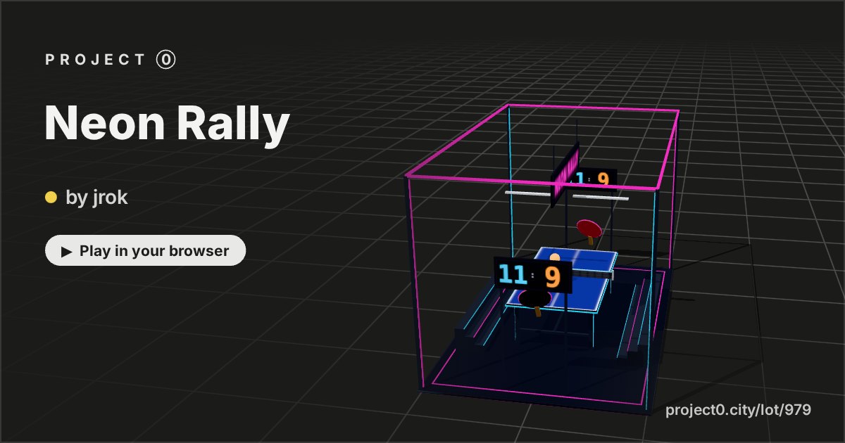 Neon Rally, a game by jrok in Project 0