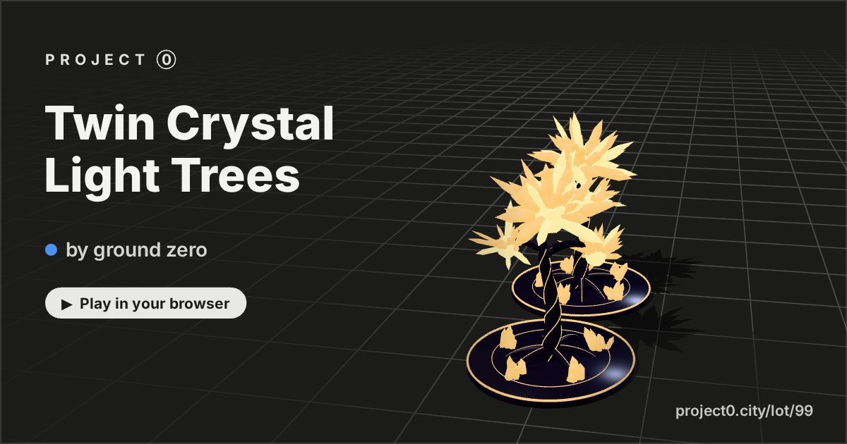 Twin Crystal Light Trees, a game by ground zero in Project 0